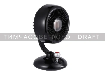 Вентилятор ARDESTO AviaFan настільний, 12см, акумулятор, підсвічування, USB-A Type-C, чорний (FT-F3600BL)