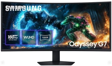 Монітор Samsung 40"Odyssey G7 G75F HDMI, DP, USB, VA, 5120x2160, 180Hz, 21:9, 1ms, CURVED (LS40FG756EIXUA)