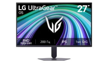 Монітор LG 27" 2хHDMI, DP, Audio, IPS, 200Hz, 1ms, sRGB 99%, G-SYNC, FreeSync, HDR10 (27G523B-B)