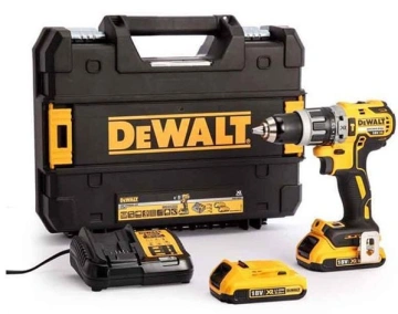 Шурупокрут-дриль акумуляторний DeWALT XR Li-Ion 18В акб 2х2А·год 70Нм 550-2000об/хв кейс, ЗП 1.2кг (DCD796D2)