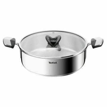 Сотейник Tefal Emotion+, з кришкою, 24см, нержавіюча сталь, бакеліт (E3067045)