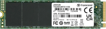 Накопичувач SSD Transcend M.2 250GB PCIe 3.0 MTE115S (TS250GMTE115S)