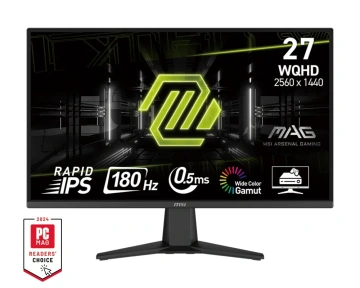 Монітор MSI 27" MAG 275QF 2xHDMI, DP, Audio, IPS, 2560x1440, 180Hz, 0.5ms, sRGB 101%, AdaptiveSync (9S6-3CE21M-035)