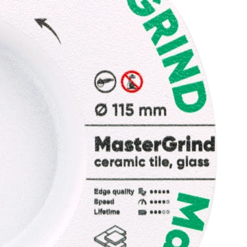 Круг алмазний вiдрiзний 1A1R V 115x1,8/1,5x30x22,23 MasterGRIND (87015424065)