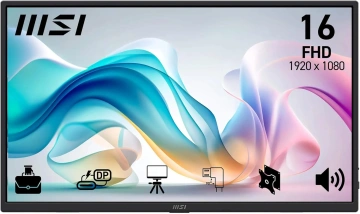 Монітор портативний MSI 15.6" PRO MP165-E6 HDMI, 2xUSB-C, MM, IPS, Case (9S6-3PE50M-001)