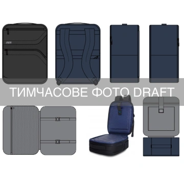 Рюкзак дорожній 2Е Axis, Cabin size, поліестр, 23л, з відсіком для ноутбука 16", чорний (2E-TBKPA-CABIN-BK)