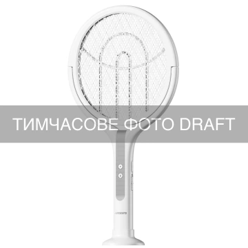 Електричний знищувач комах ARDESTO, сітка 2800 В, акум. 1800 мА•год, USB-С > USB-A, телескопічна ручка, білий (MSK-H3001)