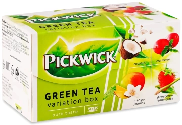 Чай зелений асорті зі шматочками фруктів Pickwick GwA 30г(20х1.5г) х12 НП (8711000684160)