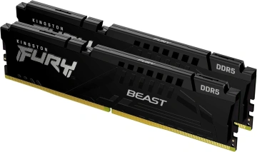 Пам'ять ПК Kingston DDR5 64GB KIT (32GBx2) 5600 FURY Beast Black EXPO (KF556C36BBEK2-64)