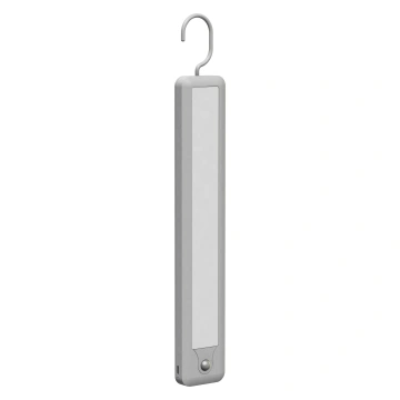 Світильник з акумулятором підвісний OSRAM LINEARLED MOBILE HANGER 2.35Вт 4000К 120Лм 600мА•год датчик руху USB-A > USB-C сірий (4099854668739)