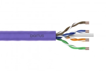 Кабель "вита пара" DIGITUS CAT 6 U-UTP, 305м, AWG 23/1, LSZH Cca, фіолетовий (DK-1615-VH-305)