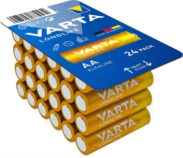 Батарейка Varta Longlife лужна AA блістер, 24 шт (04106301134)