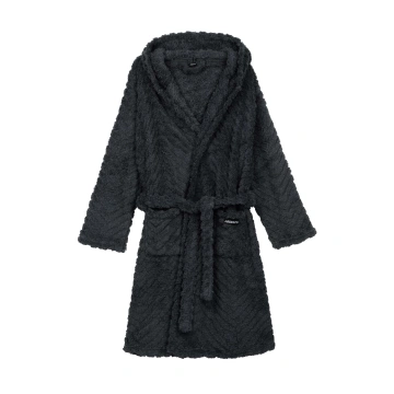 Халат жіночий ARDESTO Zigzag, розмір L/XL, 100% поліестер, сірий (ART2120LGL)
