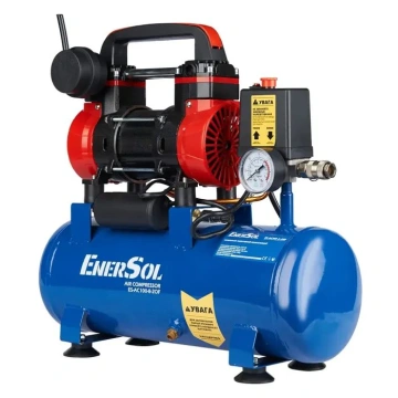 Компресор повітряний EnerSol безолійний 0.75кВт, 8л, 100л/хв, 8бар, 10кг (ES-AC100-8-2OF)