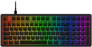 Клавіатура механічна HyperX Alloy Origins 2 1800 103key, Red, USB-A, Hot-Swap, EN/UA, RGB, чорний (B4QS4AA)