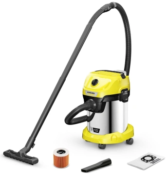 Пилосос професійний акумуляторний Karcher WD 3-18 S V-17/20 18В 110мБар контейнер 17л без АКБ та ЗП (1.628-575.0)