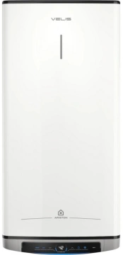 Ariston Водонагрівач електричний Ariston VELIS DUNE WIFI 80 EU плаский, слім, 80л, 2*1,5 кВт, емал. нагр. ел, ун. монтаж, ел. кер-ня, B, Італія, білий (4018001)