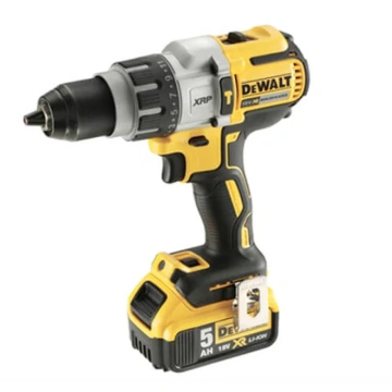 Шурупокрут-дриль ударний акумуляторний DeWALT XR Li-Ion 18В акб 2х5А·год 95Нм 0-500·1500·2250об/хв 0-8600·25500·38250уд/хв кейс TSTAK, ЗП 1.6кг (DCD996P2)