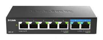 Комутатор D-Link /E 2x2.5GE, 5xGE, Некерований (DMS-107)