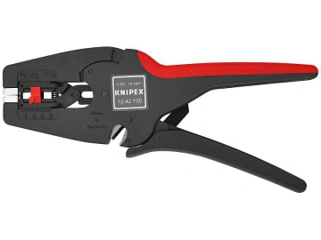 Знімач ізоляції KNIPEX MultiStrip, автоматичний, 0.03-10мм2 кусачки, регулювання довжини, 195мм, 0.136кг (12-42-195)