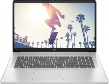 Ноутбук HP 17-cn4039ua 17.3" FHD IPS AG, C3-100U, 8GB, F512GB, UMA, DOS, сріблястий (C9RL6EA)