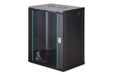 Шафа DIGITUS 19", 16U, Wall Mounting Dynamic-N, 600x450 мм, 60кг максимально, розібрана, чорна (DN-37113)