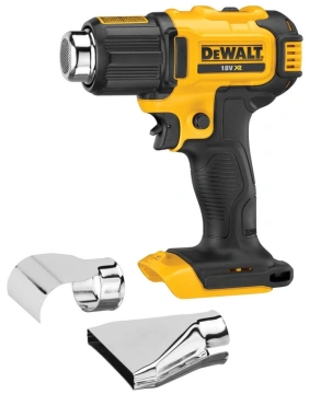Фен будівельний акумуляторний DeWalt 18В 290-530°C 190л/хв 0.5кг без АКБ та ЗП (DCE530N)
