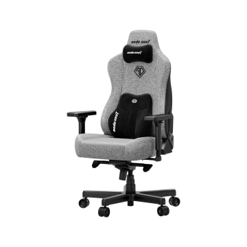 AndaSeat Крісло Kaiser 3E XL, лляна тканина, 4D-Armrests, сірий