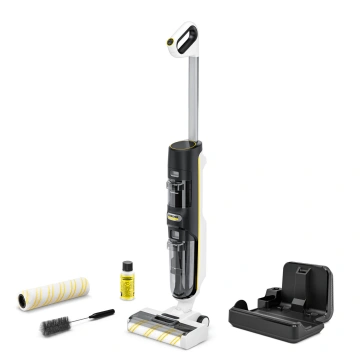 Пилосос karcher безпровідний FCV 4 Dry Extra, вологе прибирання, конт пил -0.45л, вода -0.75л, автон. робота до 45хв, самоочищення, білий (1.056-136.0)