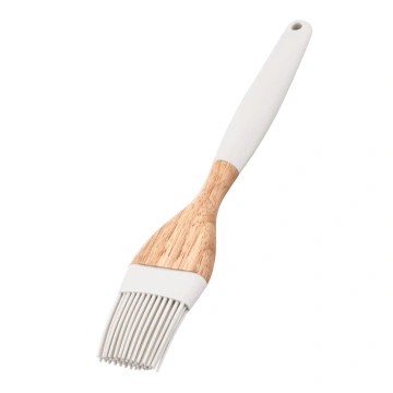 Пензлик ARDESTO Tasty Baking, 22.3см, силікон, дерево, сірий світлий (AR1561G)