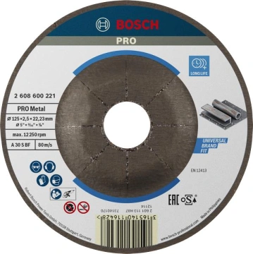 Диск відрізний Bosch Professional для металу 125x2.5x22.23мм (2.608.600.221)