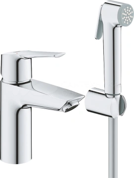 Одноважільний змішувач GROHE QuickFix Start для раковини, S-розміру із гігієнічним душом, хром (23123003)