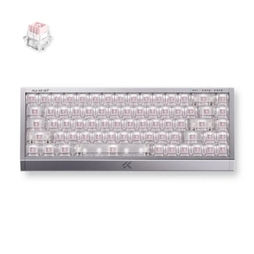 Клавіатура MCHOSE Ace 68 GT Hall Effect, Mount Tai Pink, 16K, USB-A, RGB, Aero Silver (HW-ACE68GT-2)