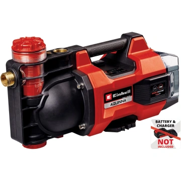 Насос відцентровий акумуляторний Einhell Professional AQUINNA 18/30 F LED, 18В, 3000л/год, вис. 28м, глиб. 6м, режими ECO/BOOST, 3.9кг (4180430)