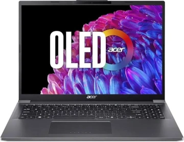 Acer Ноутбук Aspire 16 A16-71M 16" WUXGA+ OLED, Intel U5-115U, 16GB, F512GB, UMA, Lin, сірий