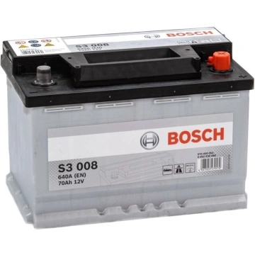 Акумулятор Bosch S3 12В 70А·год 640А R+ (0 092 S30 080) (0092S30080)