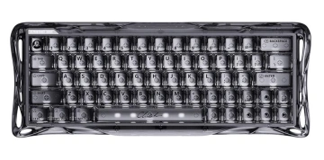 Клавіатура магнітна GravaStar Mercury V60 60keys, UFO Magnetic Gaming, 8K, USB-A, RGB, Onyx Crystal (GSV60_XTAL_NBK)