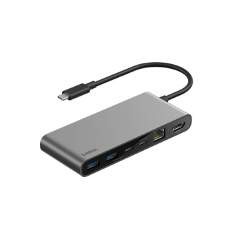 Хаб Belkin USB-C 8в1 Ethernet Multiport Dock (INC024HQSGY)