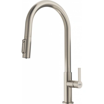 Змішувач для кухні Franke Maris Slim J Clear Water, довж.виливу - 221 мм, поворотний, 1+1 фільтр, сталь (120.0736.604)