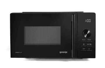Мікрохвильова піч Gorenje, 20л, електр. керув., 800Вт, гриль, дисплей, 20 програм, інвертор, чорний (MO20A4B5)