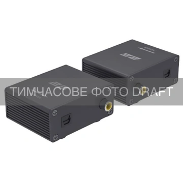 Подовжувач сигналу 2E Digital Audio Toslink SPDIF Coaxial Cat6 100m PoC (EXRDCOAETH)
