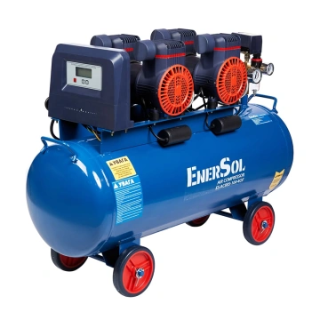 Компресор повітряний EnerSol безолійний 3360Вт, 100л, 885л/хв, 8бар, 46.5кг (ES-AC885-100-4OF)