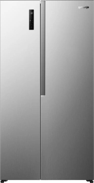 Холодильник SBS Gorenje, 179х62х91см, 2 двері, 347(197)л, А+, NF+, Інв., Зона св-ті, Зовн. Диспл, нерж (NRS917E41X)