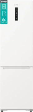 Холодильник з нижн. мороз. камерою Gorenje, 203х66х60см, 2 двері, 283(130)л, А+, Total NF, Зона св-ті, Інвертор, Зовн. Дисп, Wi-Fi, білий (NRB620E61W4WFE)