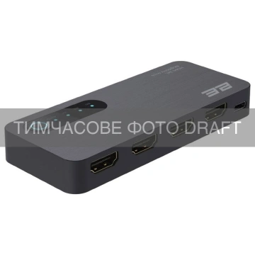 Комутатор 2E HDMI 3x1 4K 120Hz 8K 60Hz 4:4:4 RC HDR (SW3X1BDR)