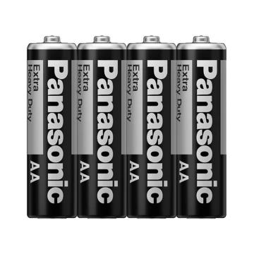 Батарейка Panasonic Extra Heavy Duty вугільно-цинкова AA(R6) плівка, 4 шт. (R6NPT/4S)