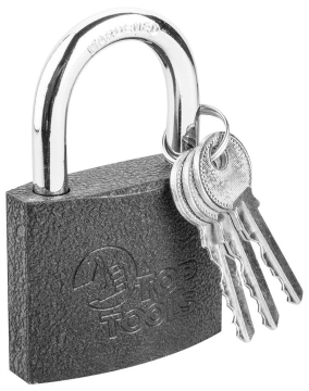 Замок навісний Top Tools 60мм, 2 ключа, 0.37кг (90U303)