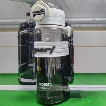 Пляшка для води ARDESTO Urban 850мл, пластик, білий (AR2285UW)