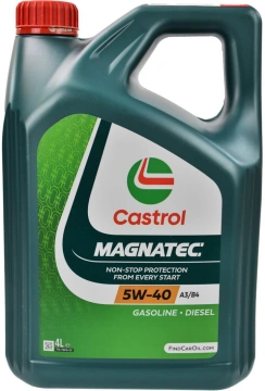 Олива моторна Castrol Magnatec 5W-40 4л (MG 5W40 A3/B4 4L) (15C9D1) (CASMG5W40A3/B44L)
