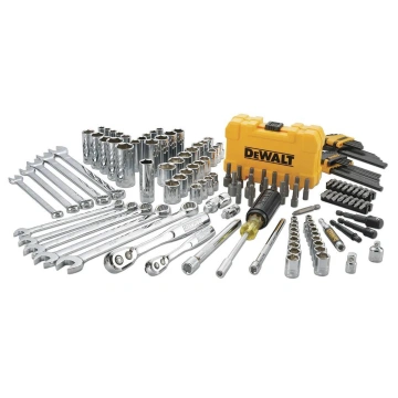 Набір головок, біт, шестигранних та накидних ключів DeWALT, 1/4", 3/8", кейс, 142шт (DWMT73802-1)